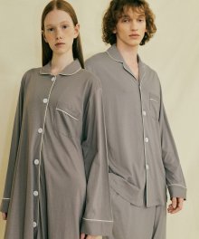 [모달] (couple) Essential Grey Pajama Set + Lounge Shirt