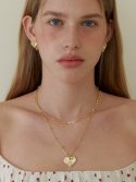 러브미몬스터(LOVE ME MONSTER) [2 SET] Vintage Heart Long Necklace