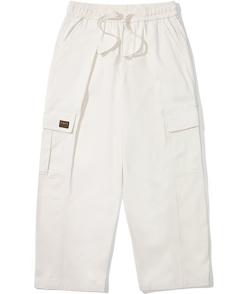 M-LABEL WIDE-FIT CARGO PANTS кремовый