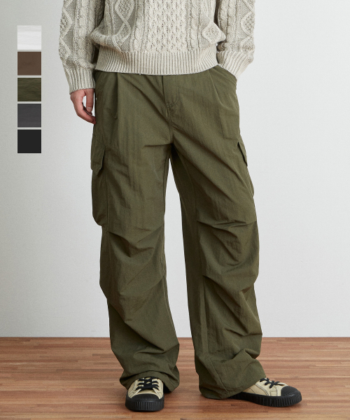 Нейлоновые карго с глубокой складкой_5 COLORS