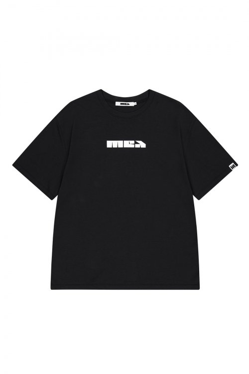 MUSINSA | MEA MEA BASIC LOGO T-SHIRT [BLACK]