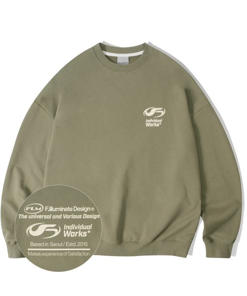Оверсайз свитшот Active-Khaki