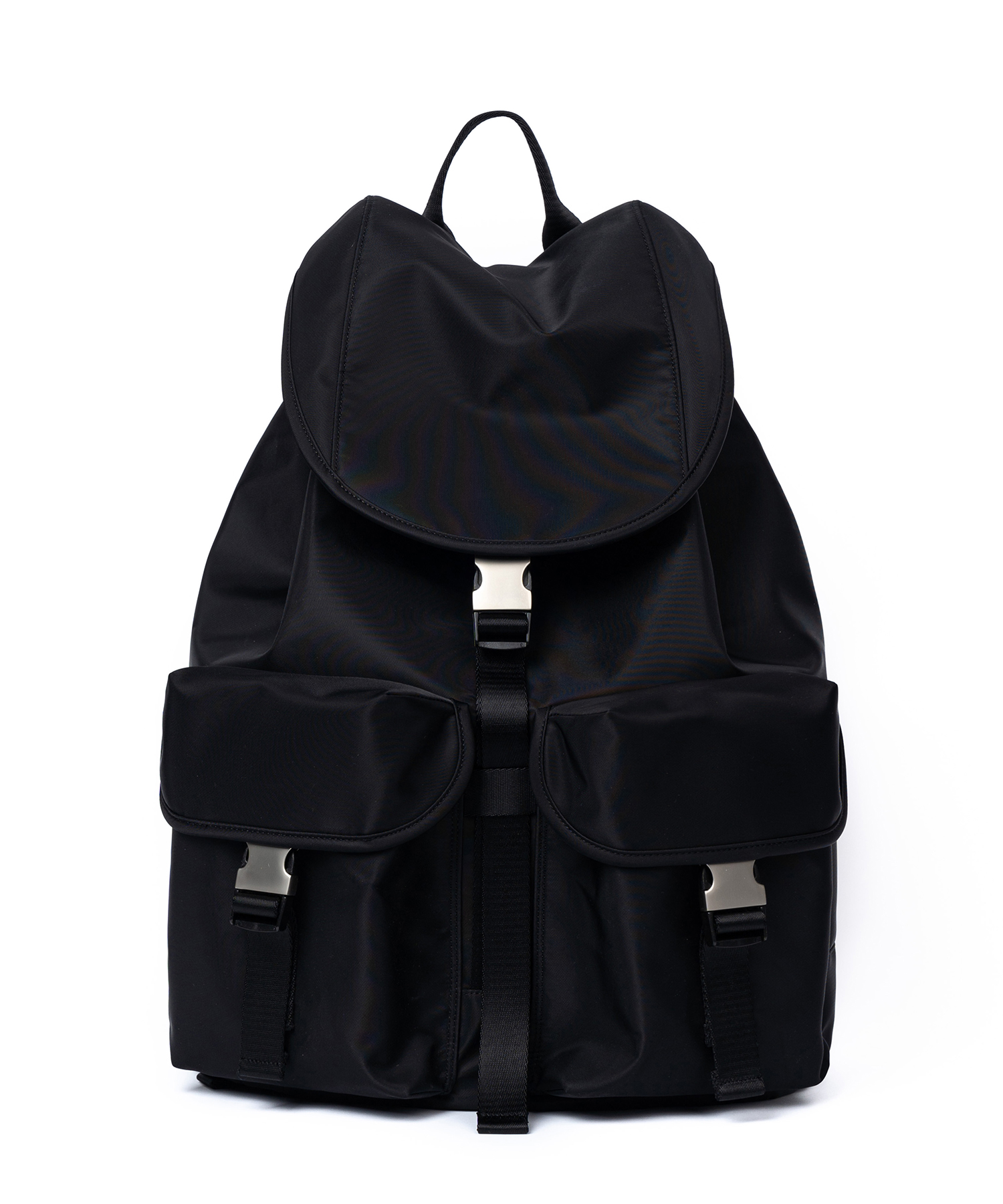 [AFTER PRAY EDITION] 2POCKET NYLON CARGO RUCK SACK (BLACK&NICKEL)