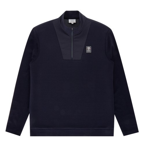 Мужской лонгслив на молнии Navy (SFC140849)