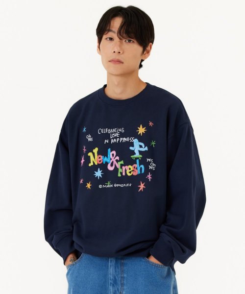 마크곤잘레스(MARK GONZALES) MG NEW&FRESH CRAYON SWEATSHIRT