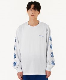 GONZ L/S TEE - O/WHITE