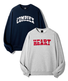 [패키지] COMPLEX + HEART SWEATSHIRT (2 COLOR) [LRSFCTM730M/LRSFCTM731M]