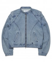 T.I.D RIDER JACKET - WHITE BLUE