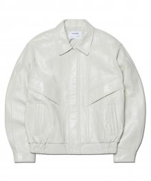 F.P LEATHER JACKET - OFF WHITE