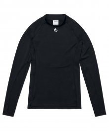 S.F LONG SLEEVE TEE - BLACK