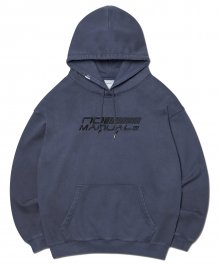 OVERDYED SPEED LOGO HOODIE - CHARCOAL