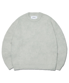 CROPPED HAIRY KNIT - SEAFOAM