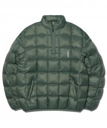 SQR PADDED HALF ZIP-UP JACKET - OLIVE