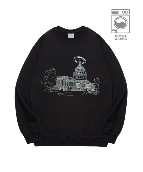 Musinsa Standarderror Irt176 Unisex City Campus Sweatshirt Black Musinsa Standarderror Irt176 Unisex City Campus Sweatshirt Black