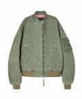 WASHED CROP BOMBER (GREEN)