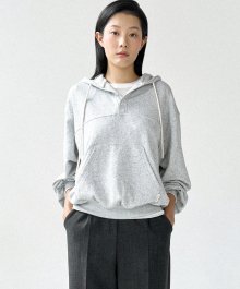 Jay button hoodie (Gray)