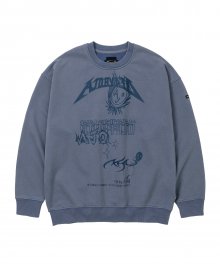 [PBA] AJOLICA Collage Sweatshirt [BLUE]