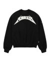 [PBA] AJOLICA Leather Applique Sweatshirt [BLACK]