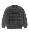 [PBA] Five AJO Logos Washed Sweater [BLACK]