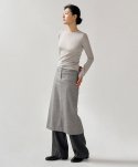앤니즈(ANDNEEDS) Wool pencil skirt (gray)