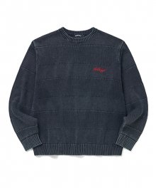 KELLOGGS DYED KNIT SWEATER (NAVY)
