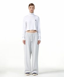 Sparkling wide pants - WHITE