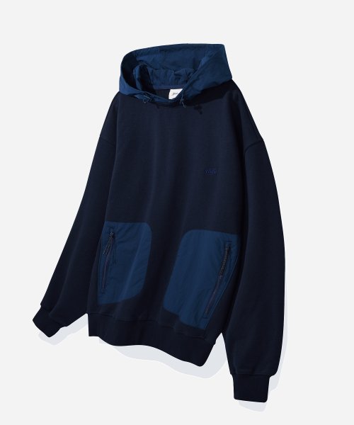 ONEMILE WEAR спортивное худи с текстурным миксом Navy