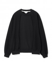 reverse panel sweatshirt black