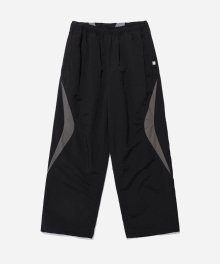 CURVE PIPING TRACK PANTS BLACK
