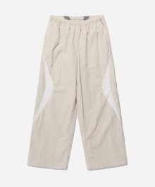 CURVE PIPING TRACK PANTS BEIGE