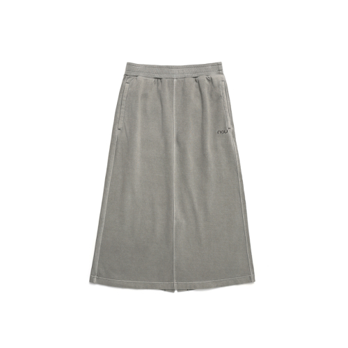 나우 W 가먼트다잉 스웻 스커트 2 Light Gray