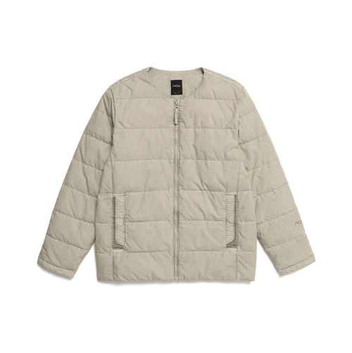 Пуховик без воротника Garment Dyeing Light Beige