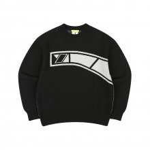 CRS 로고 스웨터 9005 블랙