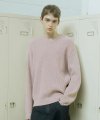 Multi Tweed Wool Sweater_Grayish Pink