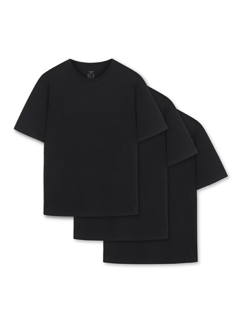 Unisex Cotton Basic Short Sleeve T-Shirt 3PACK