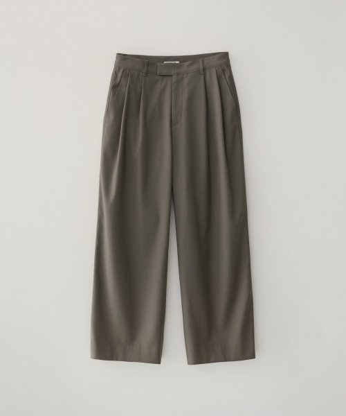 Брюки со складками Made_KHAKI BROWN