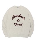 S&C Embroidery Sweatshirts Oatmeal