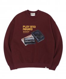P&R Graphic Sweatshirts Burgundy