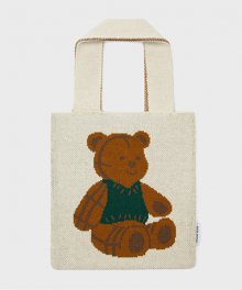 knit bag teddy bear