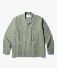 GUAYABERA CUBA SHIRTS_OLIVE