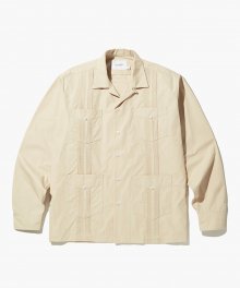 GUAYABERA CUBA SHIRTS_L.BEIGE