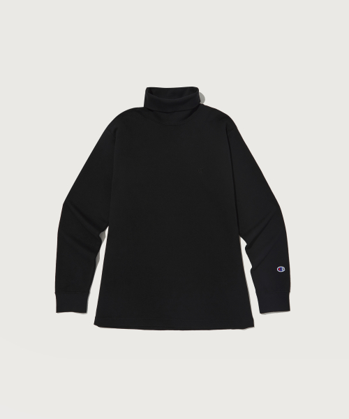 터틀넥 긴팔 티셔츠 Black