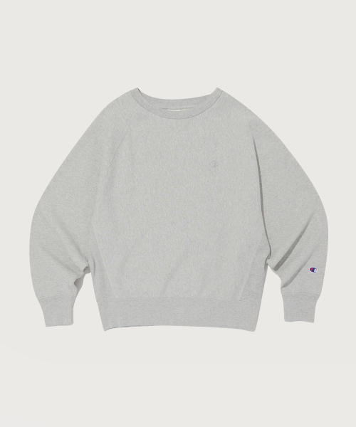 Женский свитшот Reverse Weave Blue Tack логотип C Normal Grey