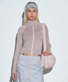 Holy Knit Zip-Up Dusty Pink