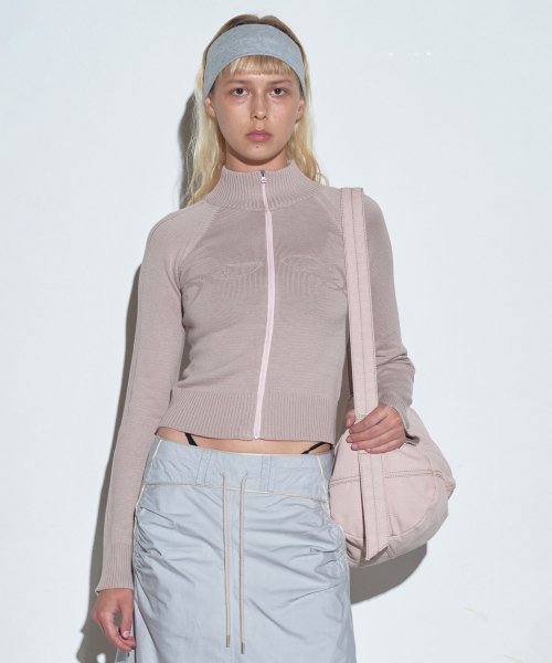 ★SCULPTOR★ Holy Knit ZipUp Acid Pink SC23A216PK MUSINSA | SCULPTOR Holy Knit Zip-Up Acid Pink