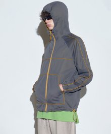 Reversible Wind Jacket Mustard/Charcoal