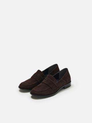 로서울(ROH SEOUL) Soffy penny loafer Suede Brownie brown 상품 이미지