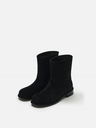 로서울(ROH SEOUL) Around ankle boots Suede Black 상품 이미지