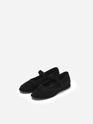 로서울(ROH SEOUL) Danghye mary jane shoes Suede Black 상품 이미지