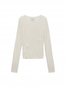PINCHED SLIM TOP IN IVORY